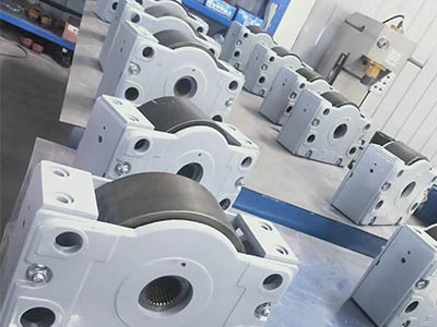 Polyurethane Coating Wheel Block System for Material Handling